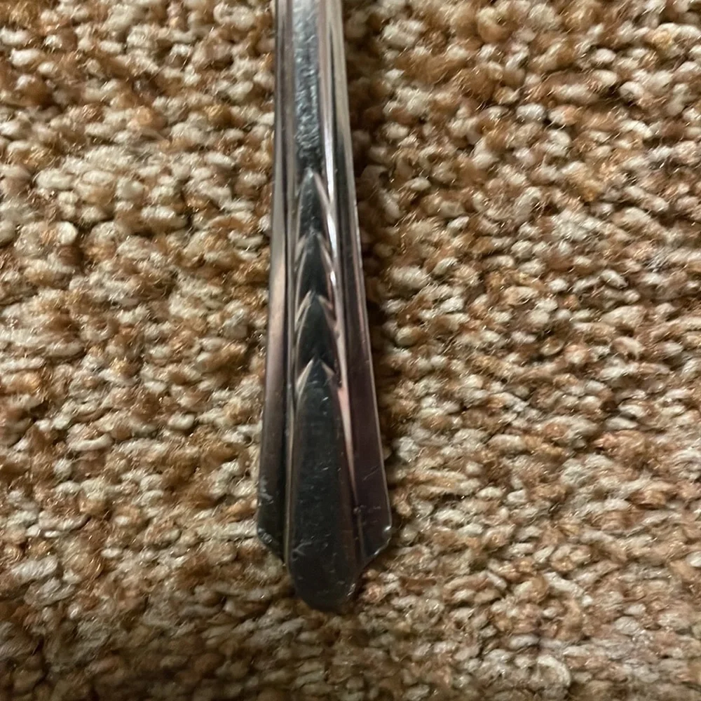 VTG Ecko Chevron stainless steel teaspoon